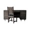 Homeroots 64" Brown and Silver Solid Wood Executive Desk With Five Drawers 489189 - alternate 4