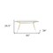 Homeroots 60" Clear And Gold Glass And Steel Dining Table 546175 - alternate 6