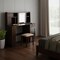Homeroots 47" Walnut Wood Lighted Single Drawer Dresser 714252 - alternate 3
