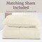 Lavish Home 2PC Velvet Twin Quilt Set & Matching Pillow Sham Medium Weight Ultra Soft Luxury Cotton Velvet 66-004-VC-T - alternate 3