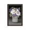 Homeroots Lilac Mason Jar Floral 1 Black Framed Print Wall Art 416139 - alternate 1