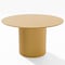 Homeroots 52" Brown Solid Wood Pedestal Base Round Top Dining Table 720976 - alternate 1