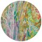 Homeroots 8' Green Gold And White Round Abstract Washable Indoor Outdoor Area Rug 577940 - alternate 3