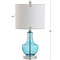 Jonathan Y Colette 20" Mini Glass LED Table Lamp, Amalfi Blue JYL1029C - alternate 3