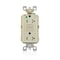 Leviton AFCI Receptacle 20A HG/TR Ivory AFTR2-HGI - alternate 1