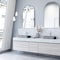 Vigo Tarragona Gothic Gray Concreto Stone 19 in. L x 14 in. W x 4 in. H Rectangular Vessel Bathroom Sink VG04067 - alternate 3