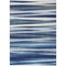 Homeroots 8' X 10' Navy Blue Ivory And Gray Striped Washable Indoor Outdoor Area Rug 597346 - alternate 5