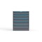 Strong Hold 6 drawer cabinet - (2x 3ft, 2x 4ft, 2x 5ft) - Blue accents - Keyed Alike S3036-PPAAS-0604FS - alternate 1