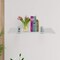 Fab Glass And Mirror Acrylic Shelf 6 x 18inces Chrome Bracket 3/4in Thickness Acrylic Pack of 1 AS19SC-6x18CH1P - alternate 4