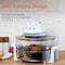Classic Cuisine Air Fryer Halogen Oven with 12 to 17 Quart Capacity, Accessories Glass Air Fryer 82-CC-1000-NW - alternate 6