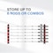 Simple Deluxe Horizontal Fishing Rod Holders Wall-Mounted - Fishing Rod Rack, Great Fishing Pole Holder and Rack SOFISHRODRACKHRED - alternate 4