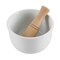Our Table Simply White 24 Ounce Porcelain Mortar and Pestle Set 133080.01 - alternate 2