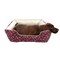 Petedge Slumber Pet Cuddler Bed, 20 in L, 16 in W, Arrow Pattern, Polyester Fill, Sherpa Cover, Red ZA2227 19 83 - alternate 2