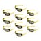 Interstate Safety Full-Seal Safety Glasses with Smoke Mirror Lens and Removable EVA Foam Gasket, Yellow, 10PK 40255-BX - alternate 1