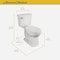 American Standard Astute VorMax Right Height Wht Elongated Bowl 1.28 GPF Complete Toilet 727AA121.020 - alternate 3