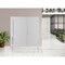 Vdomdoors Front Exterior Prehung Metal-Plastic Double Doors / MANUX 8111 White Silk / Sidelite Exterior Windo MANUX8111DEXD-WS-LH-W72+16xH80 - alternate 2