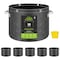Ipower InfiniPower 10 Gallon Plant Grow Bags, 400G Thick Nonwoven Fabric Pots, 5PK GLGROWBAG10X5GRY - alternate 1