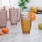 Martha Stewart 6 Piece Hobnail Handmade Glass Tumbler Set in Pink 120574.01 - alternate 4
