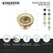 Kingston Brass Stainless Steel Bar Sink Basket Strainer, Oil Rubbed Bronze K451BORB - alternate 2