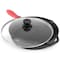 Megachef 12 Inch Pre-Seasoned Cast Iron Skillet with Tempered Glass Lid MCCI-7756CI - alternate 4