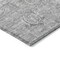 Homeroots 9' X 12' Gray And Silver Damask Washable Indoor Outdoor Area Rug 603507 - alternate 6