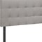 Homeroots Gray Linen Blend Upholstered Queen Headboard 490180 - alternate 2