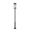 Z-Lite Fortis Sand Black 3 Light Outdoor Post Mounted Fixture 5031PHXLR-5010P-BK - alternate 2