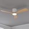 Vaxcel Maplewood, 52 in, White Flush Mount Ceiling Fan, Maple Blades, LED, Remote, DC F0137 - alternate 3