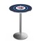Holland Bar Stool Co 36" Stainless Steel Winnipeg Jets Pub Table, 36" dia. Top L214S3636WinJet - alternate 1