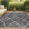 Jonathan Y Carwa Tribal Diamond Trellis Black/Ivory 5 ft. x 8 ft. Indoor/Outdoor Area Rug SMB128E-5 - alternate 1