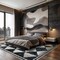 World Rug Gallery Geometric Bohemian Area Rug 7 ft 10 in x 10 ft Black WR99BLACK8X10 - alternate 2