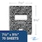 Roaring Spring Case of Signature Black Marble Comp Notebooks, WB Spiral, Graph 70 sht Premium 20lb Paper, 9.75"x7.5", PK24 10113CS - alternate 2