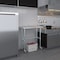 Amgood 18in D x 36in L Stainless Steel Open Base Table, 3in Casters AMG WT-1836-RCB-WHEELS-Z - alternate 5