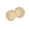 Homeroots 3" Gold Faux Crystal and Gold Decorative Orb Tabletop Sculpture 383755 - alternate 3