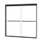 Craft And Main Sliding Shower Door, 58x55in, Frameless CVST5855-CL-MB - alternate 1