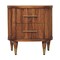 Homeroots 22" Brown Solid Wood Two Drawer Nightstand 701722 - alternate 3