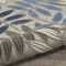 Homeroots 9' X 12' Gray Blue And Turquoise Palm Leaf Indoor Outdoor Area Rug 564201 - alternate 5
