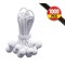 Mytee Products 1000 Pcs 6in White Ball Bungee Cords for Tarp Tie Down - 5 MM Thick, 40PK BUNGEE-BALL6-WHITEx40 - alternate 1