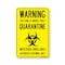 Signmission Public Safety, Warning This Zone Is Under Strict Quarantine, 14in X 10in Decal, OS-NS-D-1014-25445 OS-NS-D-1014-25445 - alternate 1