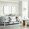 James Martin Vanities Breckenridge 72'' D Vanity, Bright White w/ Victorian Sil Top w/FreePower Wireless Charger 330-V72-BW-FVSL - alternate 7