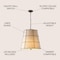 Jonathan Y Silas 19" 3-Light Rustic Farmhouse Iron LED Pendant, Oil Rubbed Bronze JYL1318A - alternate 3