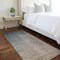 Homeroots 8' Taupe And Gray Ombre Washable Indoor Outdoor Runner Rug 563701 - alternate 3