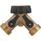 Best Garden Brass Y-Connector Hose Shutoff 59018 - alternate 2