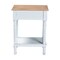 Baxton Studio Legrand Classic French Two-Tone White and Natural Brown 1-Drawer End Table 251-13896-ZORO - alternate 5