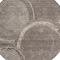 Homeroots 8' Chocolate And Beige Round Faux Bois Washable Indoor Outdoor Area Rug 613135 - alternate 3