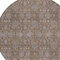 Homeroots 8' Chocolate And Gray Round Floral Washable Indoor Outdoor Area Rug 582262 - alternate 4