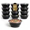Eco Harmony Products Microwaveable Noodle Bowl with Lid, Black, 42oz, 120PK 803981 - alternate 1