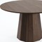 Homeroots 52" Brown Wood Pedestal Base Round Top Dining Table 720963 - alternate 2