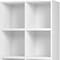 Homeroots 60" White Wood Eight Tier Cube Bookcase 526863 - alternate 1