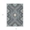 Homeroots 10' X 14' Pewter Charcoal And Sky Blue Tribal Washable Indoor Outdoor Area Rug 598153 - alternate 4